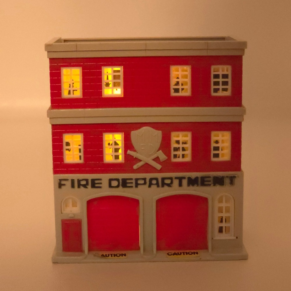Galoob Micro Machines City Scenes Fire Department Vintage 1989 Playset 80s Toys